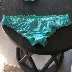 Bundle of 4 Women's Ruffle High Leg Extra Cheeky Bikini Bottom - 4 for 12.00